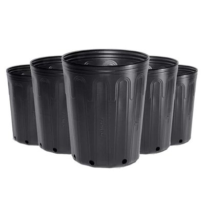 Kit 10 unidades Vasos Preto para Embalagem de Mudas Nutriplan 10 Litros