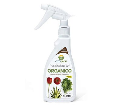 Fertilizante Orgânico Composto Classe A Via Foliar - 500ml - Vitaplan