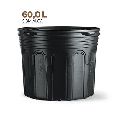 Vaso flexível com Alças para embalagem de Mudas Nutriplan 60 litros Preto