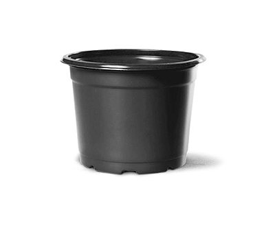 Pote Vaso de Plástico Flexível Holambra NP06 - Nutriplan - Preto