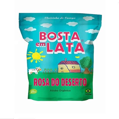 Adubo Orgânico Solúvel para Rosa do Deserto - 300g - Bosta em Lata