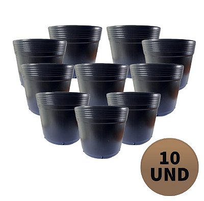 Kit 10 Vasos  Para Muda Potes De 3 Litros RDK