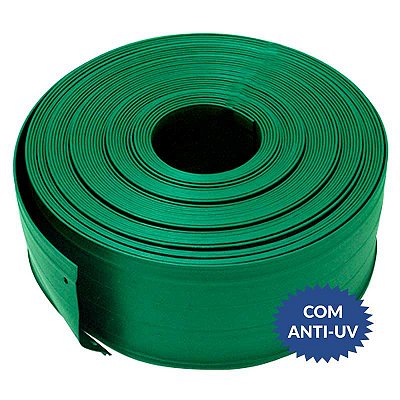 Limitador de Grama para Jardim de 12 cm com Borda Vazada 50 m Com Ant UV