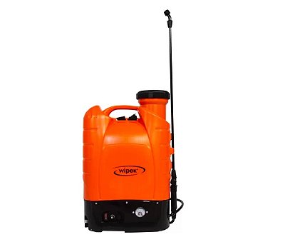 Pulverizador Costal - Bateria 10A com potenciômetro - Laranja - 18L - Wipek