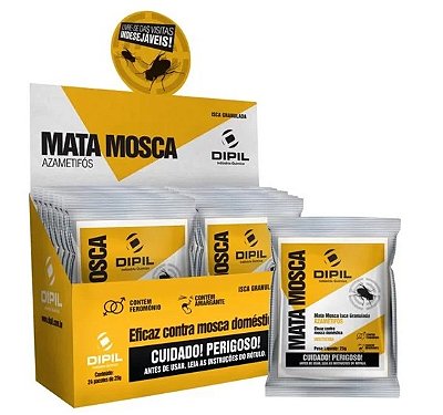 Mata Mosca Isca Inseticida - 25g - Cx 24 Unidades - Dipil