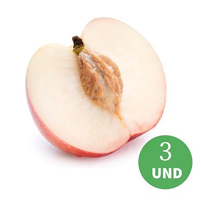 Kit 3 Mudas pessego BRS Regalo branco doce Precoce enxertado