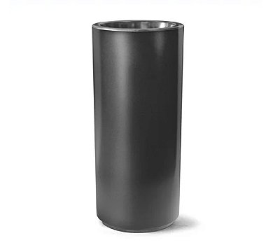 Vaso de Polietileno Classic Cilíndrico 75 Nutriplan cor Preto