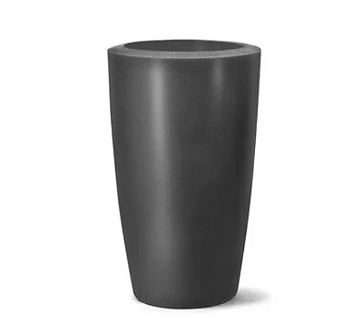 Vaso de Polietileno Classic Cônico 66 - Preto Fosco