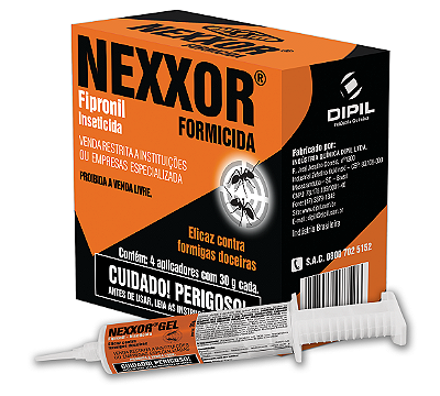 Nexxor Formicida Fipronil 4 Aplicador com Total 120g - Formigas Doceiras