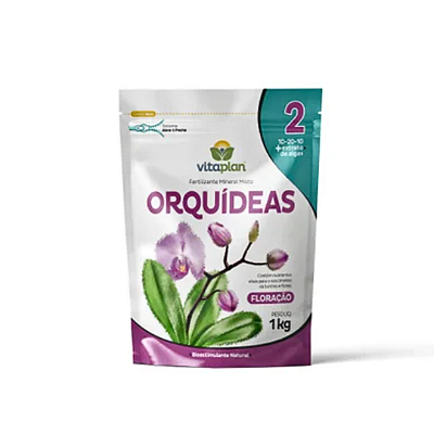 Fertilizante Orquideas Floração Pouch Vitaplan 1 Kg