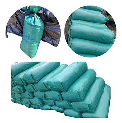 100 Saco Silo Verde Reforçado 51x1,10m 200 Micras