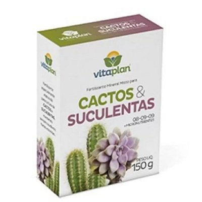 Fertilizante para Cactos e Suculentas - 150g - Vitaplan
