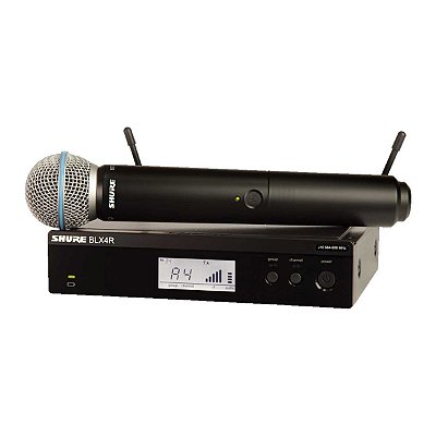 Microfone Sem Fio Shure Blx24Rbr B58-M15 Bastão Para Voz