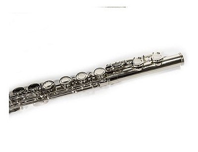 Flauta Transversal C Benson BFT-1N niquelada com sistema BOEHM e case