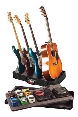 Case em Polietileno Gator G-GIC-BOX-TSA com Suporte para 3 Guitarras 1 Violão e Pedais