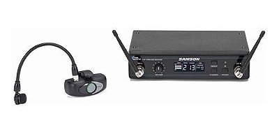 Microfone Sem Fio Samson AWX HM60 Wind Instrument Sistema Sem Fio UHF Linha  AirLine Banda G (863MHz – 865MHz) . Com nota fiscal e garantia. Envio  imediato para todo o Brasil. -