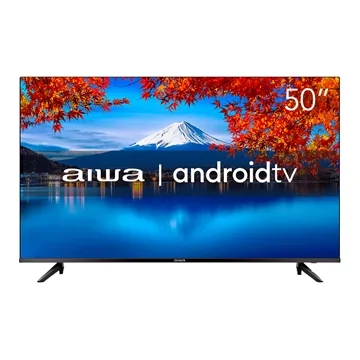 Aiwa SMART TV AIWA 50 POLEGADAS ANDROID 4K BORDA ULTRAFINA PRETO - 5026-01