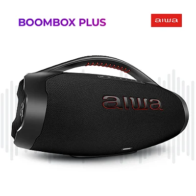 Aiwa CAIXA DE SOM AIWA BOOMBOX PLUS BBS-01-B PRETA BLUETOOTH - 4899-01