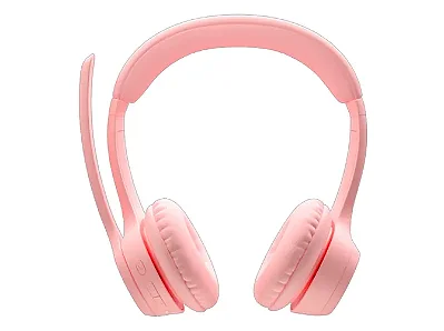 Headset Logitech Zone 300 Rosa sem Fio - 981-001411