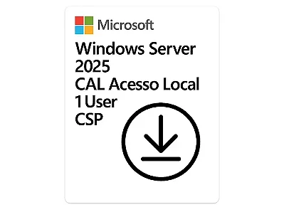 Windows Server 2025 CAL Acesso Local 1 User CSP Microsoft - DG7GMGF0PWHT-002