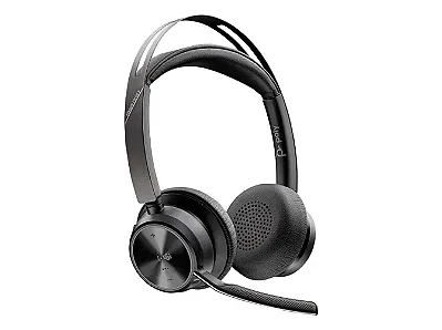 Headset HP Poly Voyager Focus 2 USB-A/C com Base para Microsoft Teams - 9T9J6AA#AC3