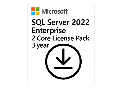 SQL Server 2022 Microsoft Enterprise 2 Core License Pack 3 Anos CSP - DG7GMGF0M7XV-004