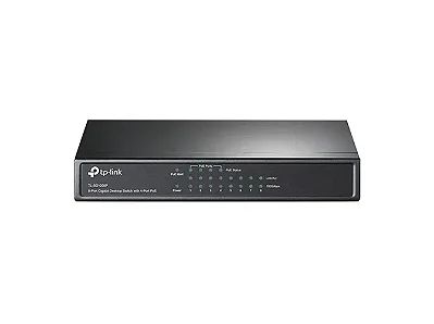 Switch TP-LINK Mesa 8 Portas Giga 10/100/1000Mbps - TL-SG1008P