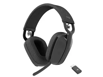 Headset Logitech Zone Vibe Wireless Bluetooth 5.2 Grafite - 981-001156