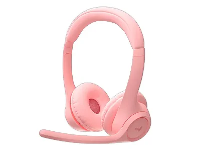 Headset Logitech Zone 300 Rosa sem Fio - 981-001411-C