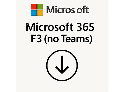 Microsoft 365 F3 no Teams - CFQ7TTC0LH05-013