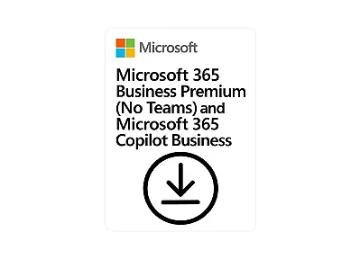 Microsoft 365 Business Premium No Teams e 365 Copilot Business 1 Ano CSP - CFQ7TTC0LCHC-01R