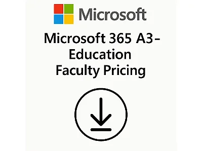 Microsoft Office 365 A3 Education Faculty Pricing 1 Ano CSP - CFQ7TTC0LHPP-00H
