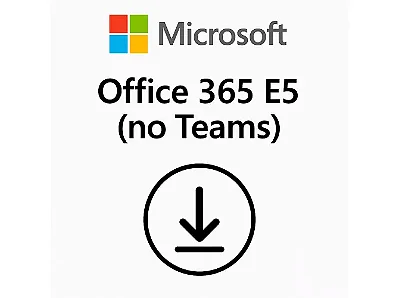 Office 365 E5 No Teams Anual Microsoft CSP - CFQ7TTC0LF8S-01J