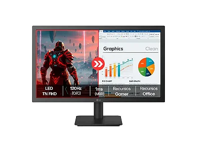 Monitor LG 22U403A-B 22” FHD 1ms 120Hz Flicker Safe HDMI Dynamic Action Sync - 22U403A-B.AWZM