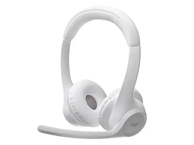 Headset Logitech Zone 300 Branco sem Fio - 981-001416