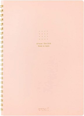 Caderno Japonês Pontilhado Pink A5 - Midori