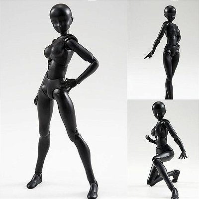 Body Chan Woman - Solid Black Color Ver. - S.H. Figuarts - Bandai