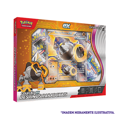 Box Pokémon Destinos Paradoxais Rocha Férrea Ex - Copag