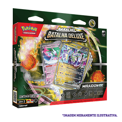 Deck De Batalha Pokémon TCG Deluxe Miraidon - Copag