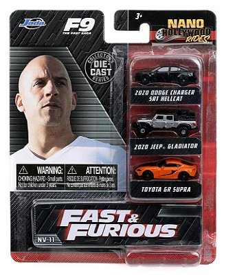 Velozes e Furiosos 9 - Nano Hollywood Rides - Escala 1/100 - Jada Toys