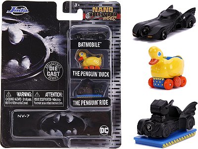 Batman - Nano Hollywood Rides - 1,65 Polegadas - Jada Toys