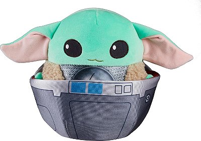 Pelúcia Grogu no Carrinho - The Mandalorian - Star Wars - Cuutopia - HWJ05 - Mattel