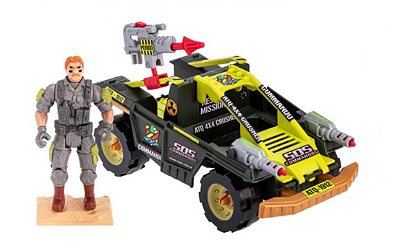 Veículo Ataque Terrestre Commandos + 1 Figura de Ação - Gulliver