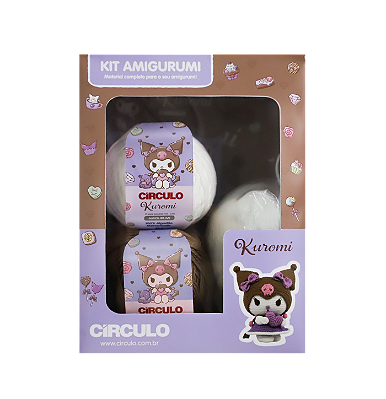Kit Amigurumi Coleção Hello Kitty and Friends - Kuromi - Círculo