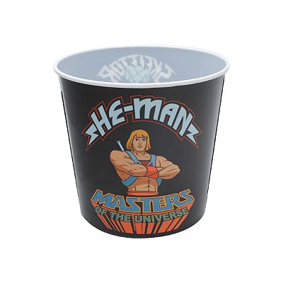 Pote de Pipoca em Plástico UVL MOU He-Man and Skeletor - 21,5 x 17 x 20 cm - 5 litros - He-Man