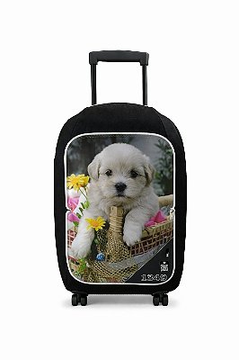 Capa para mala Star Bags Cachorro no cesto