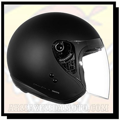 CAPACETE BIEFFE ALLEGRO CLASSIC PRETO FOSCO