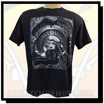 CAMISETA HARLEY-DAVIDSON MOTO EMBLEMA HCD