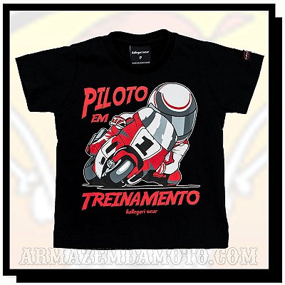 CAMISETA INFANTIL PILOTO EM TREINAMENTO