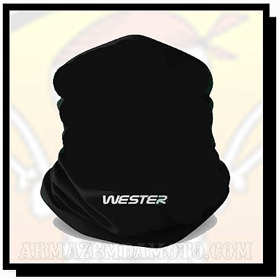 BANDANA TUBULAR PRETA WESTER TUBINHO NECKTUBE